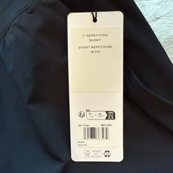 NWT ALO YOGA Man’s 7" Repetition Short Size XL - Picture 9 of 15